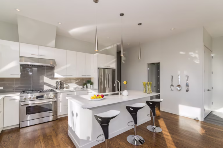 Beautiful Shot Modern House Kitchen