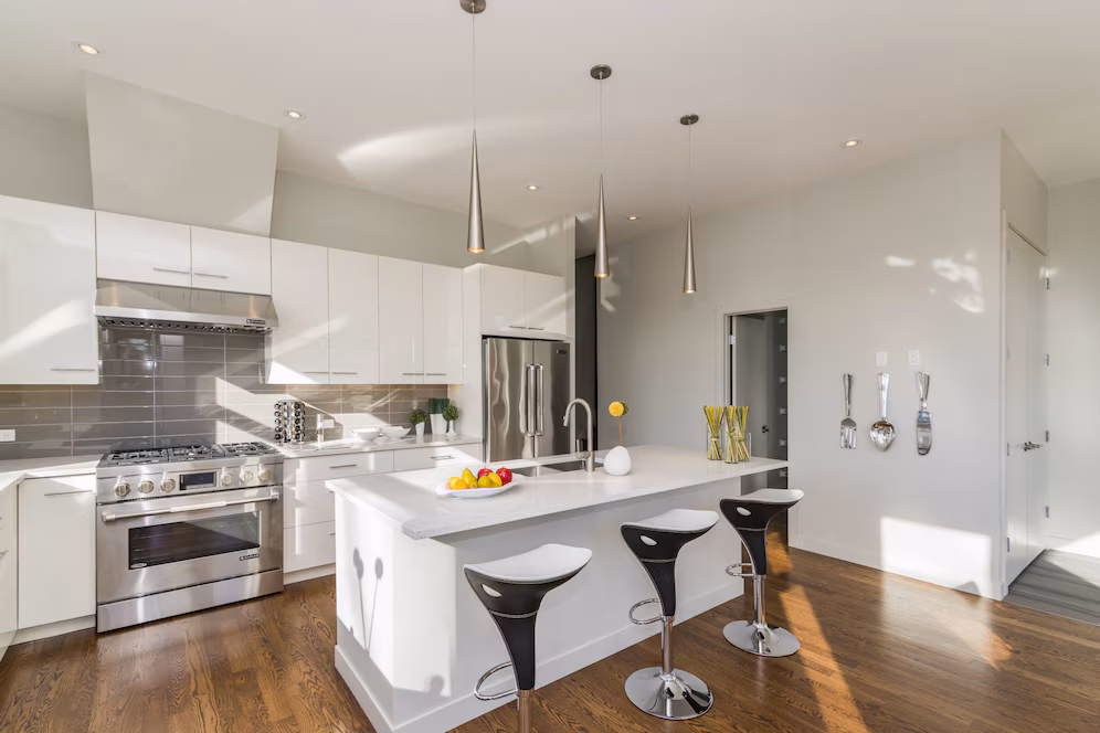 Beautiful Shot Modern House Kitchen