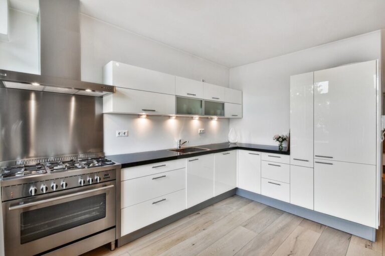 Modern Kitchen Interior White Colors